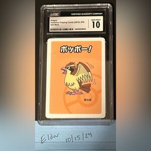 Pidgey JPN Old Maid GemMint 10